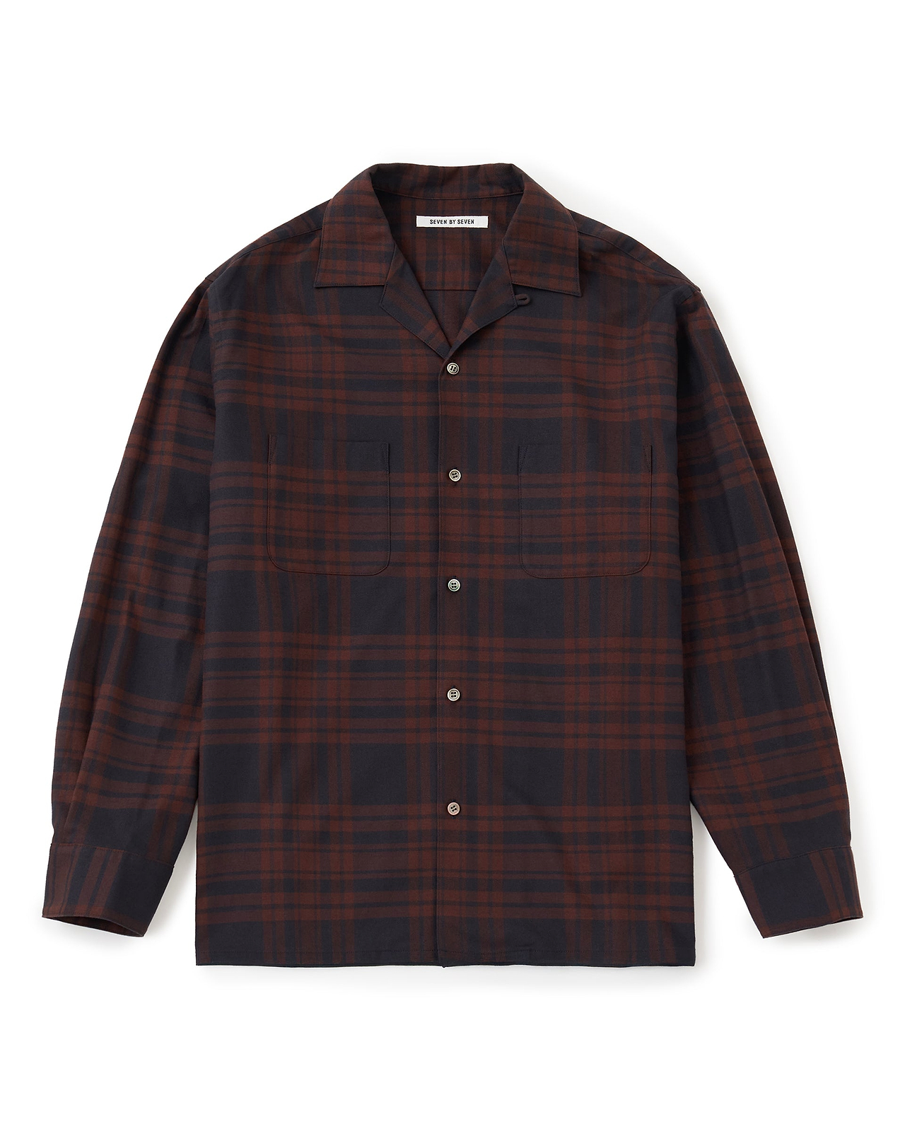 【26AW】オープンカラーシャツ（ヨーロピアンチェック）
