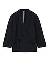 【26AW】ダブルブレステッドジャケット インレーヨントリコチン