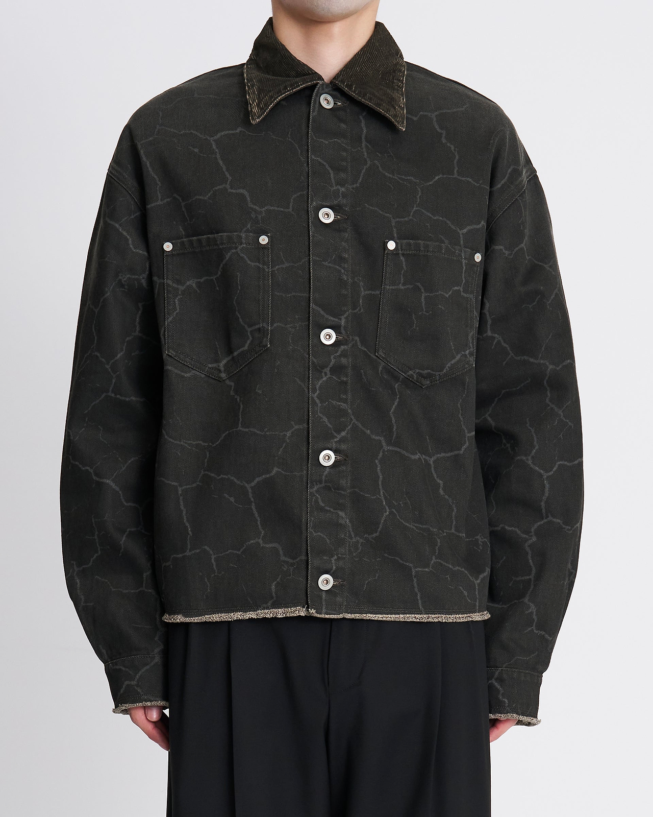 【26AW】クラックデニムジャケット