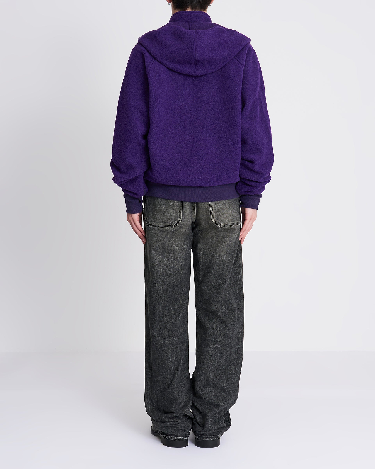 【26AW】シルバーフーデッドジップブルゾン