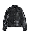 【26AW】フェイクレザープリーツクルージャケット