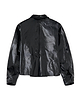 【26AW】フェイクレザープリーツクルージャケット