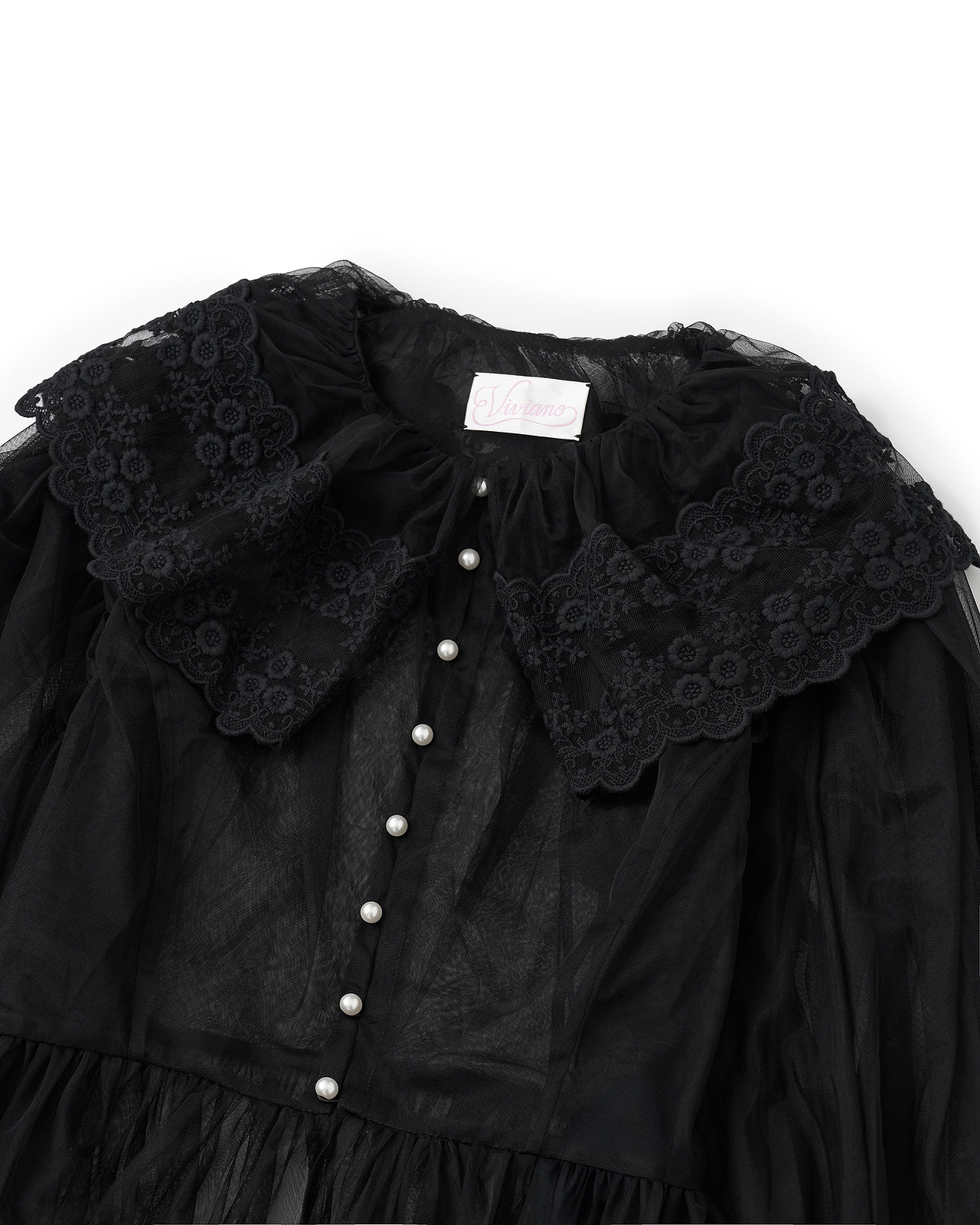 【26AW】ダンテルテープチュールブラウス