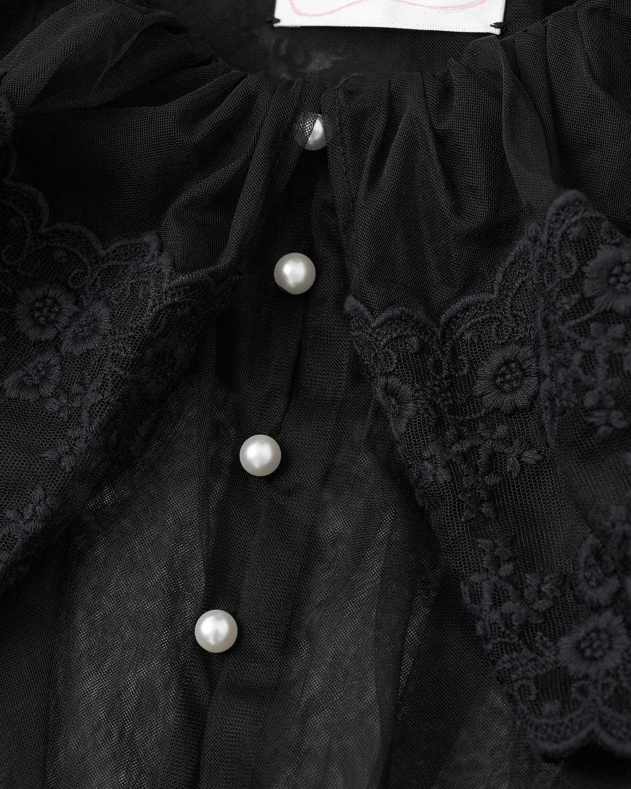 【26AW】ダンテルテープチュールブラウス