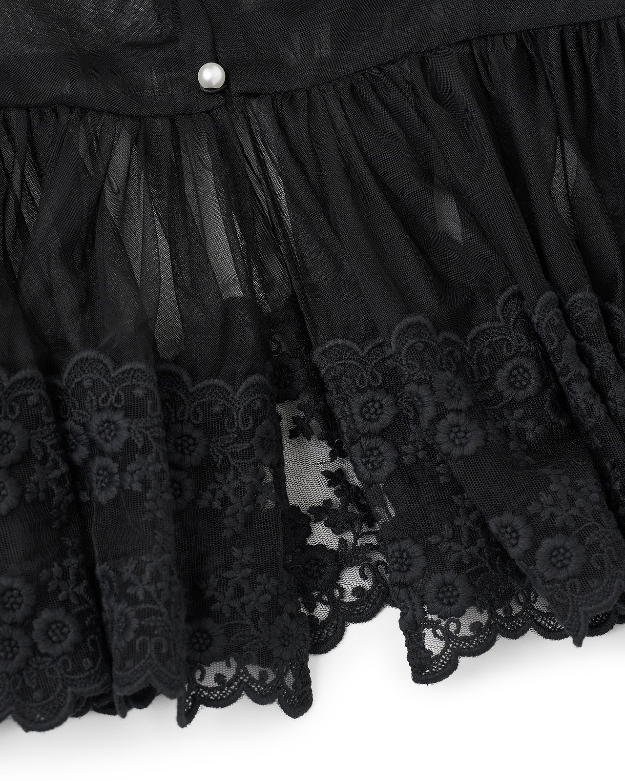 【26AW】ダンテルテープチュールブラウス