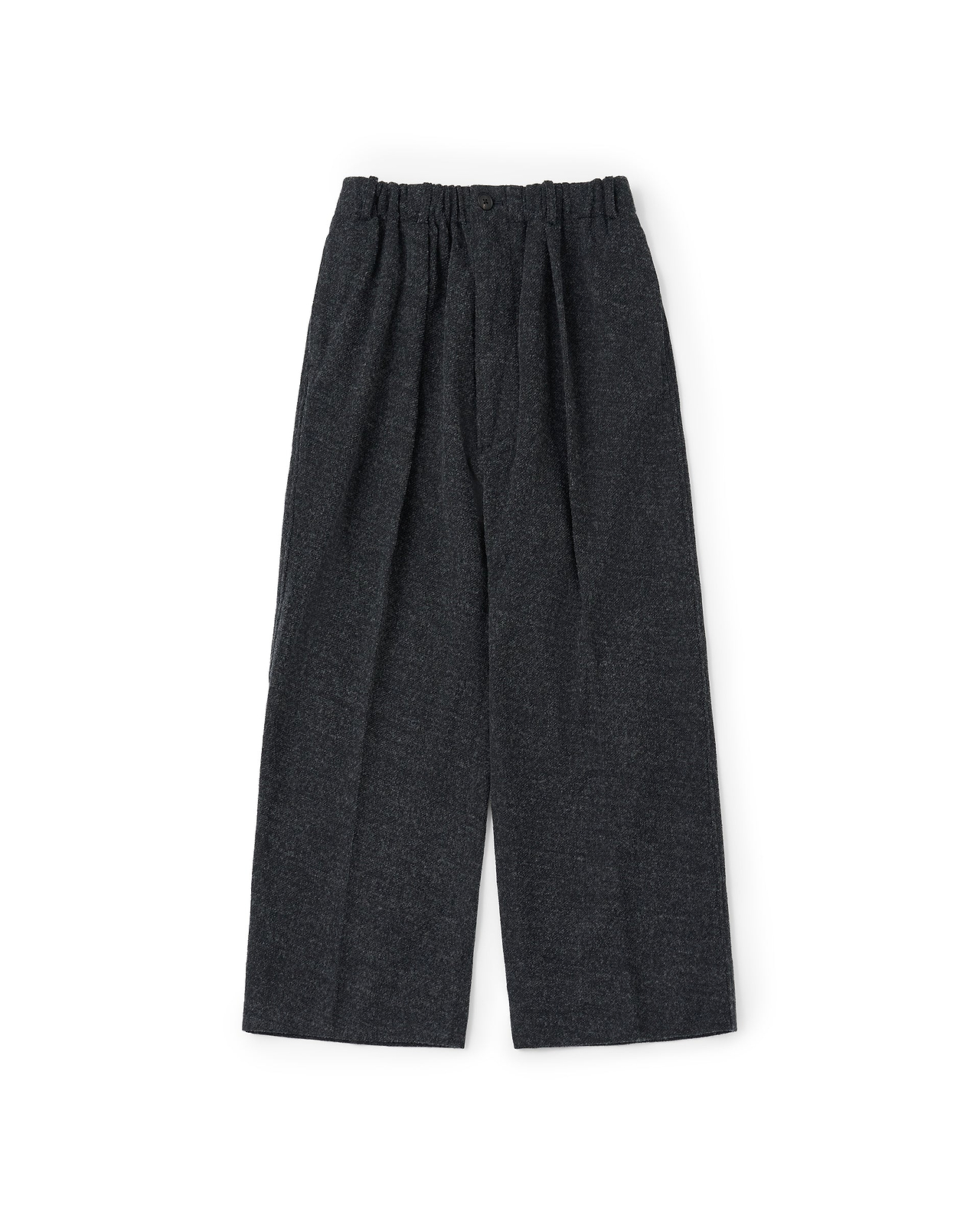 【26AW】エラスティックインタックワイドテーパードパンツ