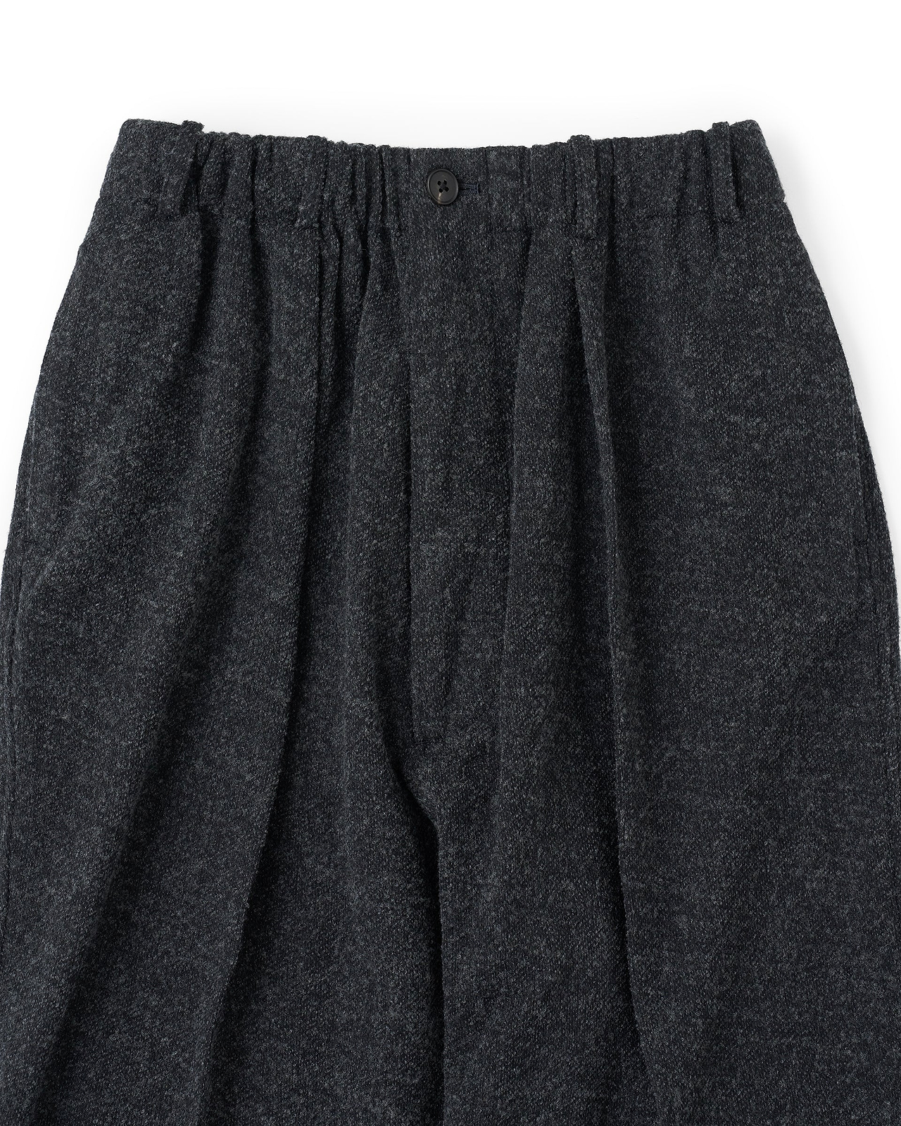 【26AW】エラスティックインタックワイドテーパードパンツ