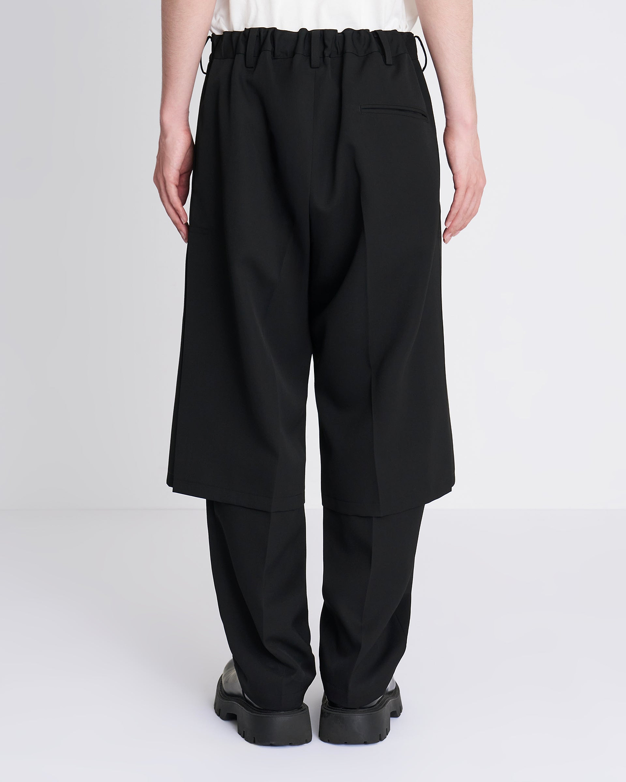 【26AW】サイドプレストレイヤードパンツ