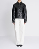 【26AW】フェイクレザープリーツクルージャケット