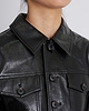 【26AW】フェイクレザープリーツクルージャケット