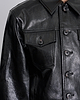 【26AW】フェイクレザープリーツクルージャケット