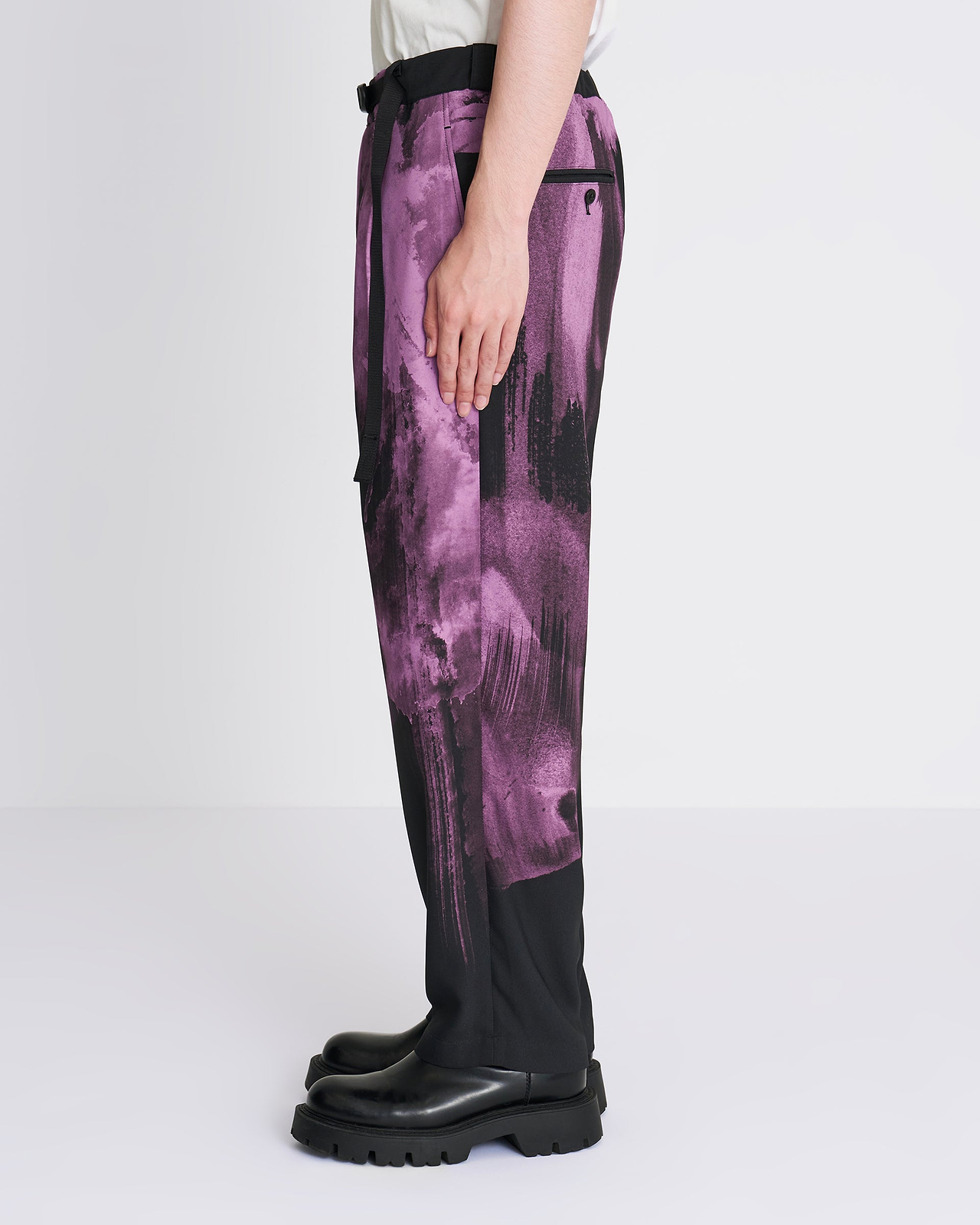 【26AW】テープベルト1タックパンツ
