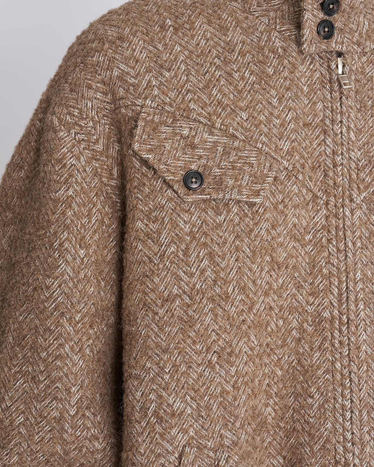【26AW】ヘリンボーンバルーンコート