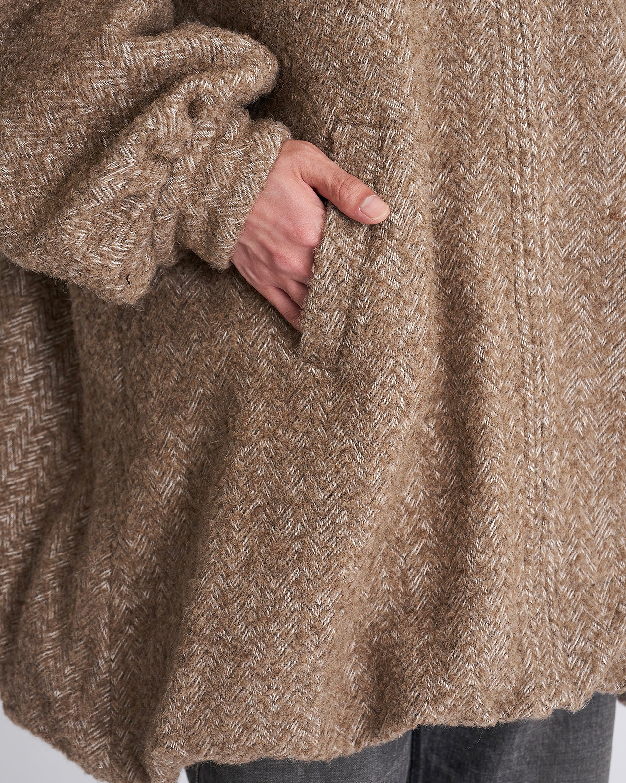 【26AW】ヘリンボーンバルーンコート