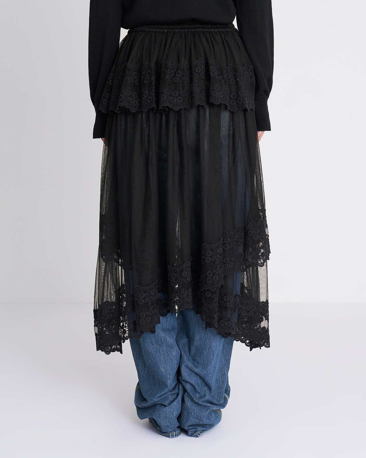 【26AW】ダンテルテープチュールスカート