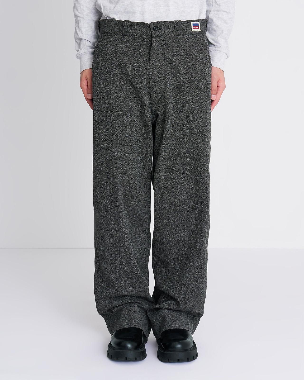 【26AW】＜N.HOOLYWOOD COMPILE × BIG MAC＞ブラックシャンブレーワークパンツ