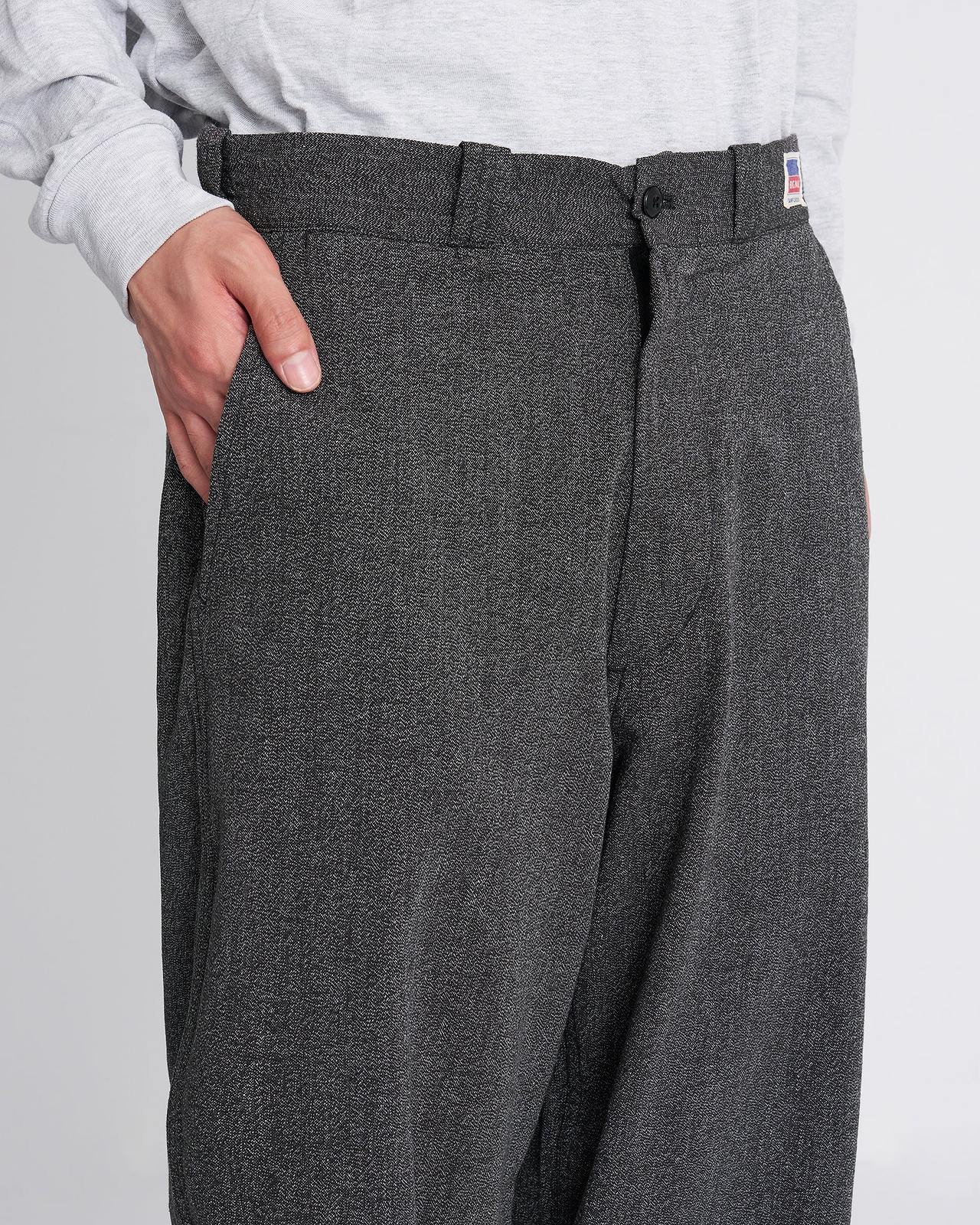 【26AW】＜N.HOOLYWOOD COMPILE × BIG MAC＞ブラックシャンブレーワークパンツ