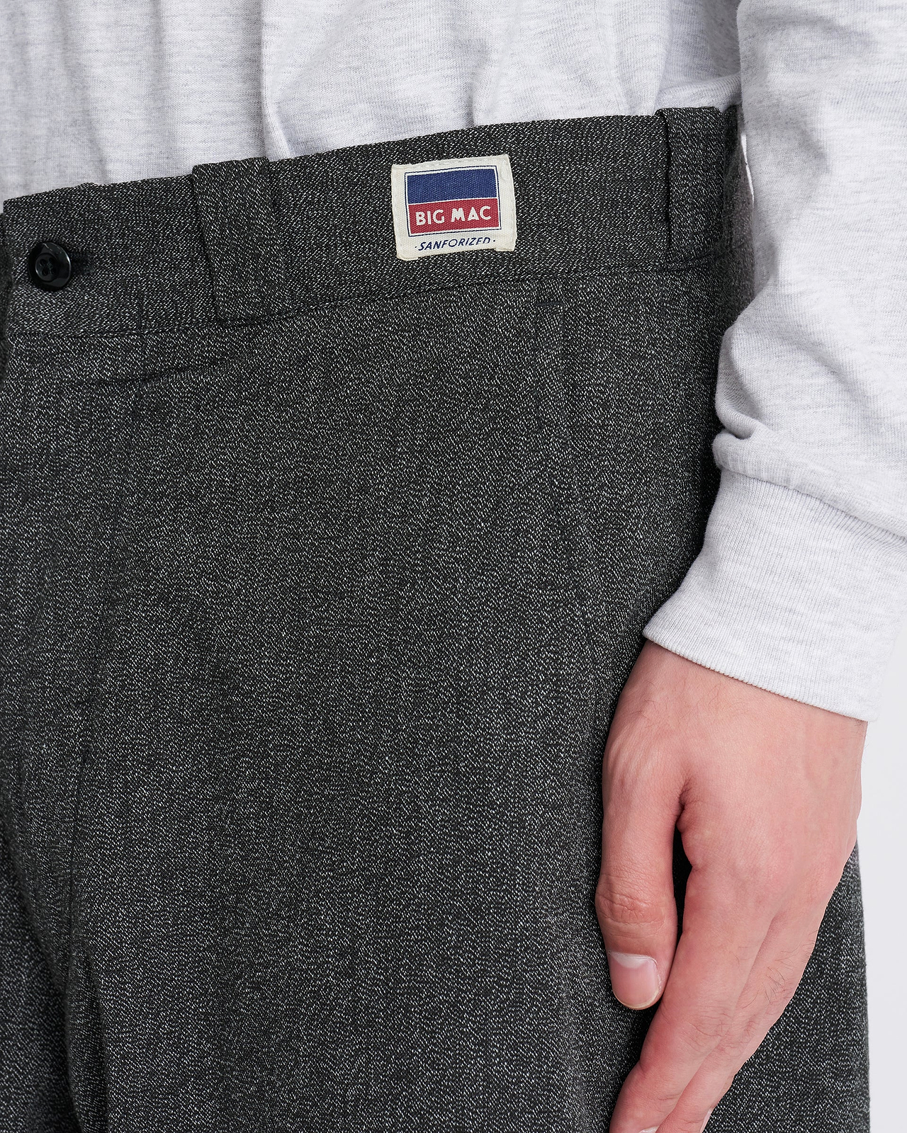【26AW】＜N.HOOLYWOOD COMPILE × BIG MAC＞ブラックシャンブレーワークパンツ