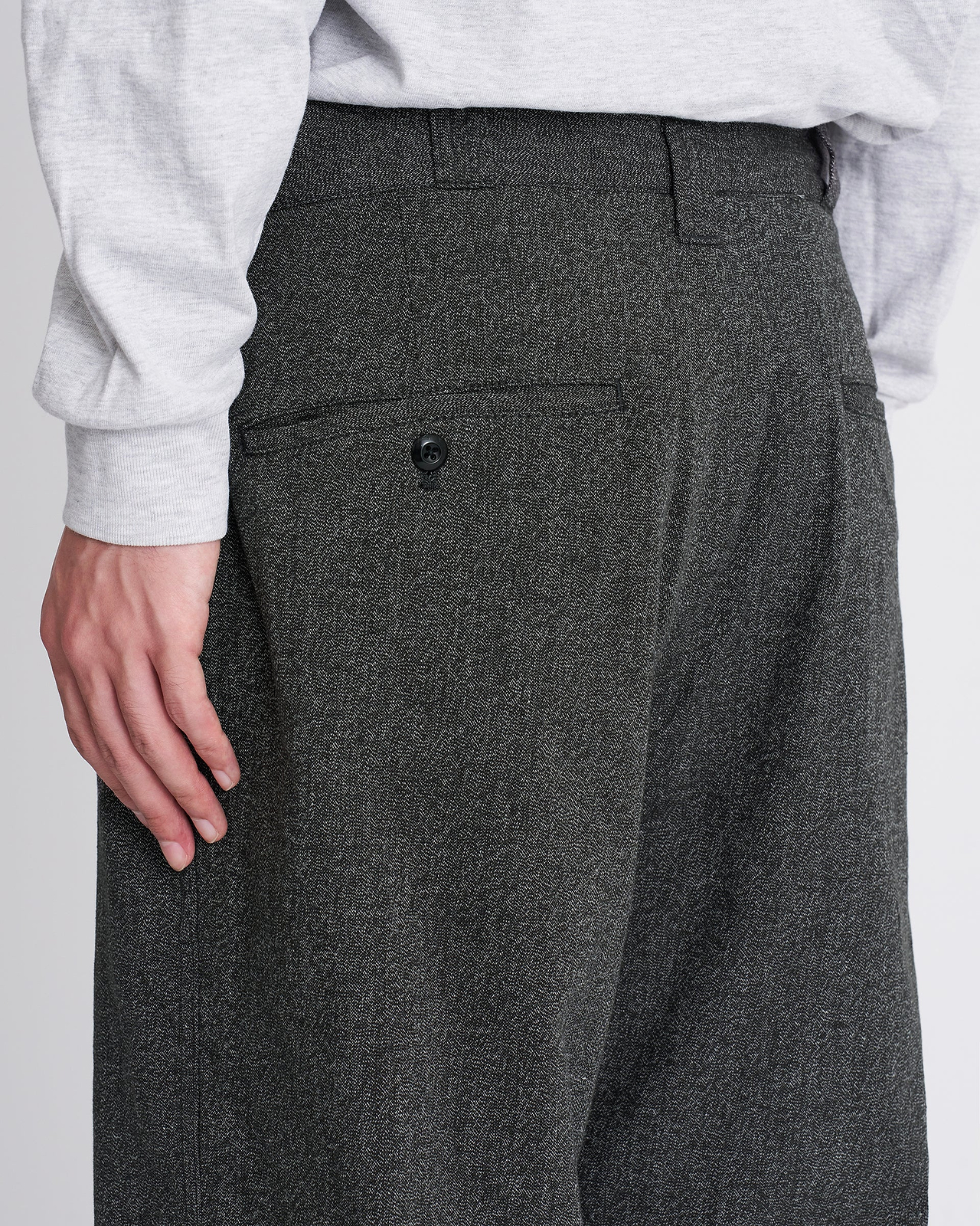 【26AW】＜N.HOOLYWOOD COMPILE × BIG MAC＞ブラックシャンブレーワークパンツ