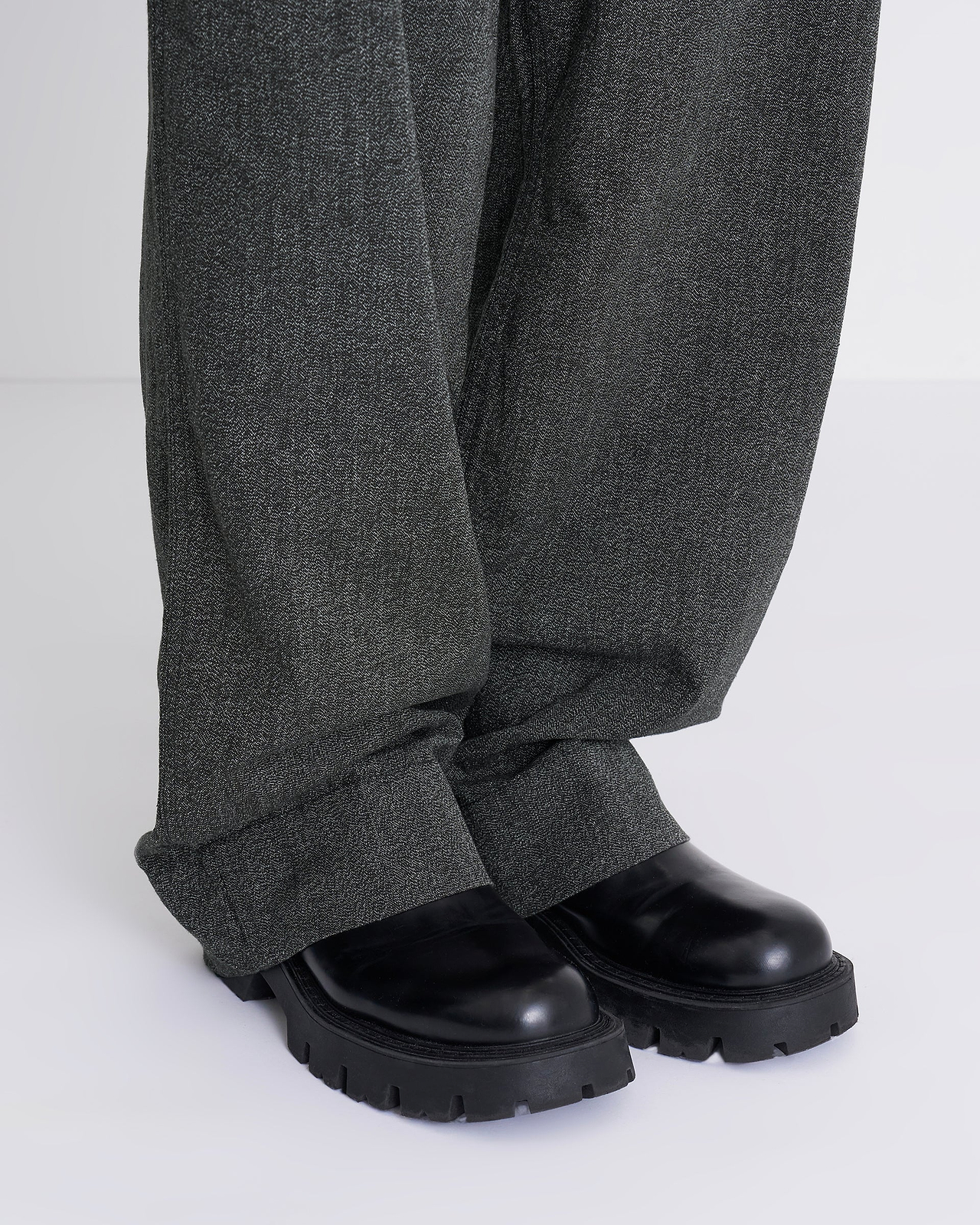 【26AW】＜N.HOOLYWOOD COMPILE × BIG MAC＞ブラックシャンブレーワークパンツ