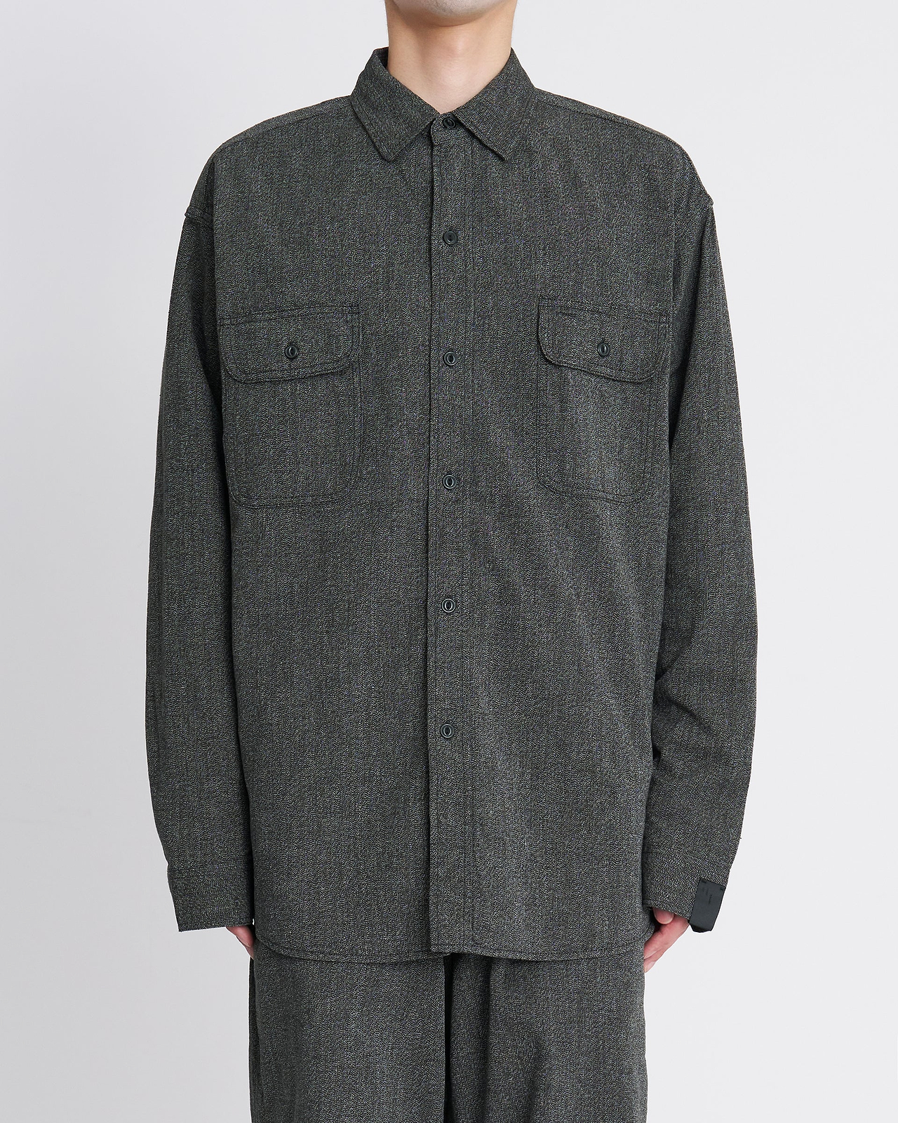 【26AW】＜N.HOOLYWOOD COMPILE × BIG MAC＞ブラックシャンブレーワークシャツ