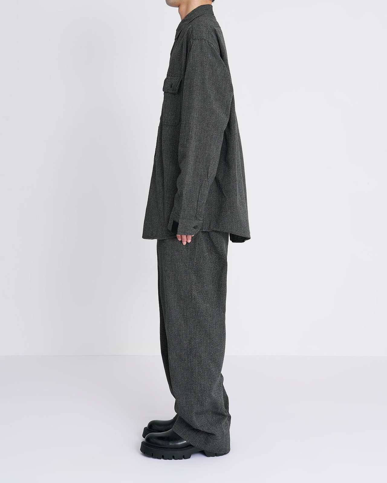 【26AW】＜N.HOOLYWOOD COMPILE × BIG MAC＞ブラックシャンブレーワークシャツ