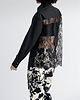 【26AW】レースバックパネルシャツ（ブラック）
