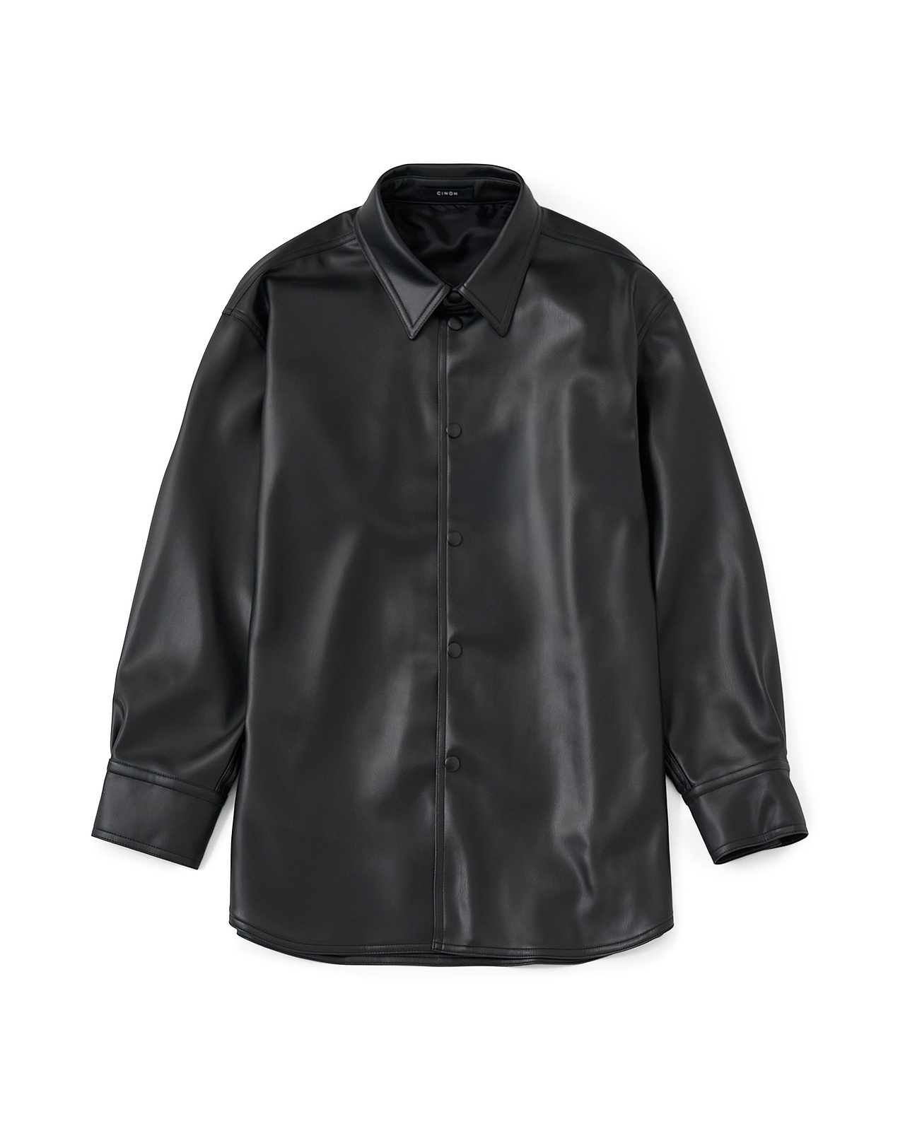 【26AW】シンセティックレザーシャツ