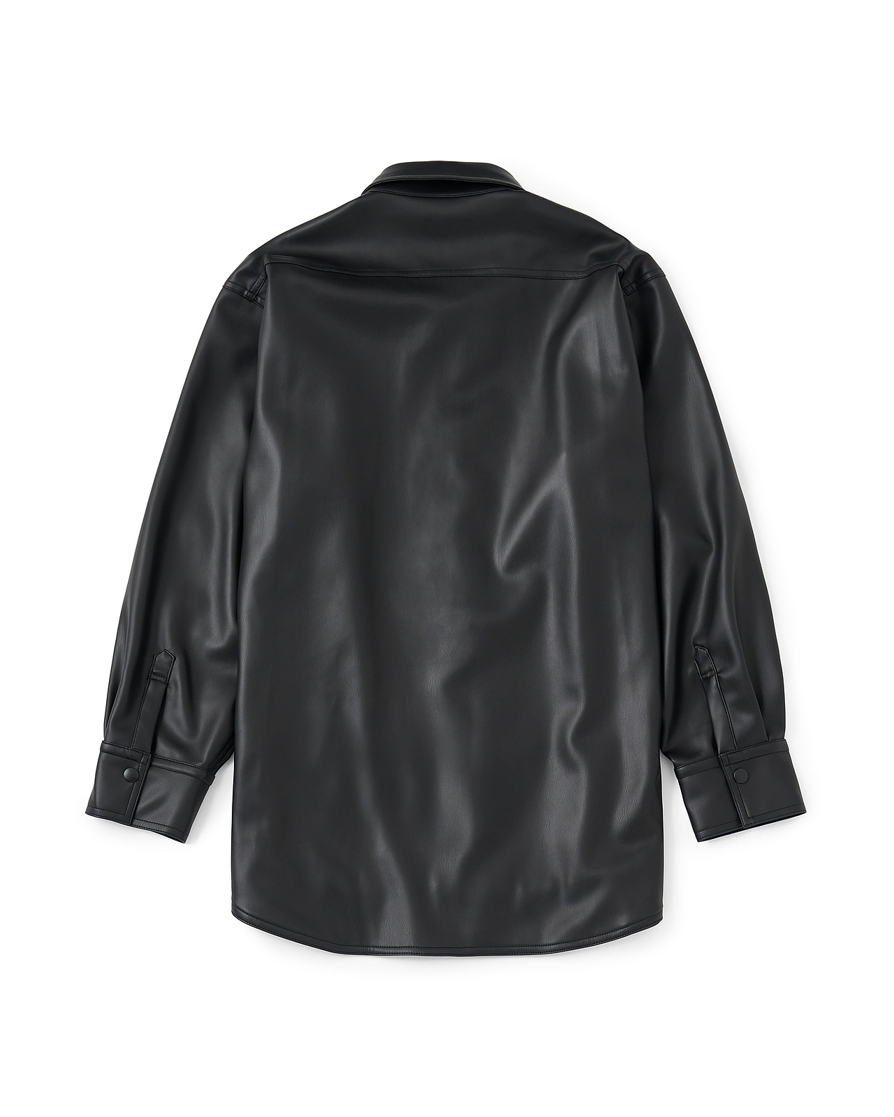【26AW】シンセティックレザーシャツ