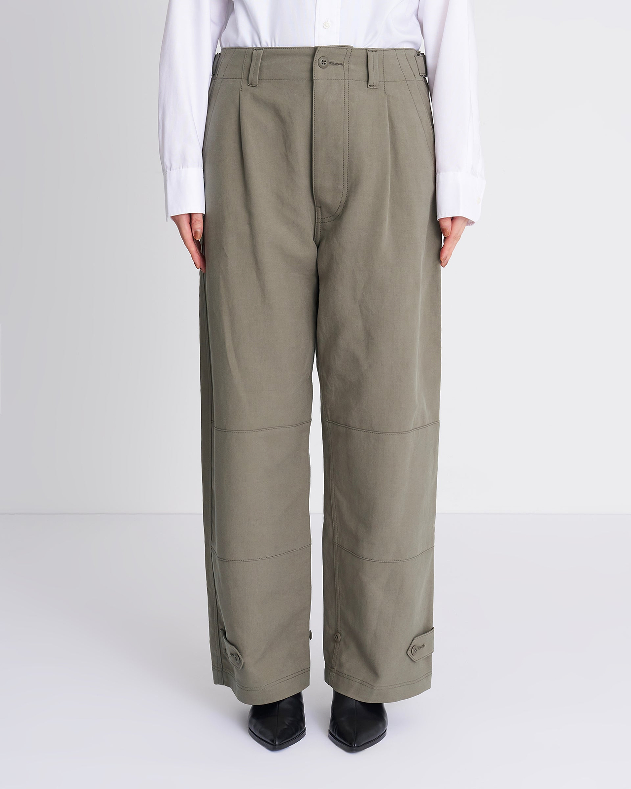 【26AW】コットンダブルクロスワイドパンツ