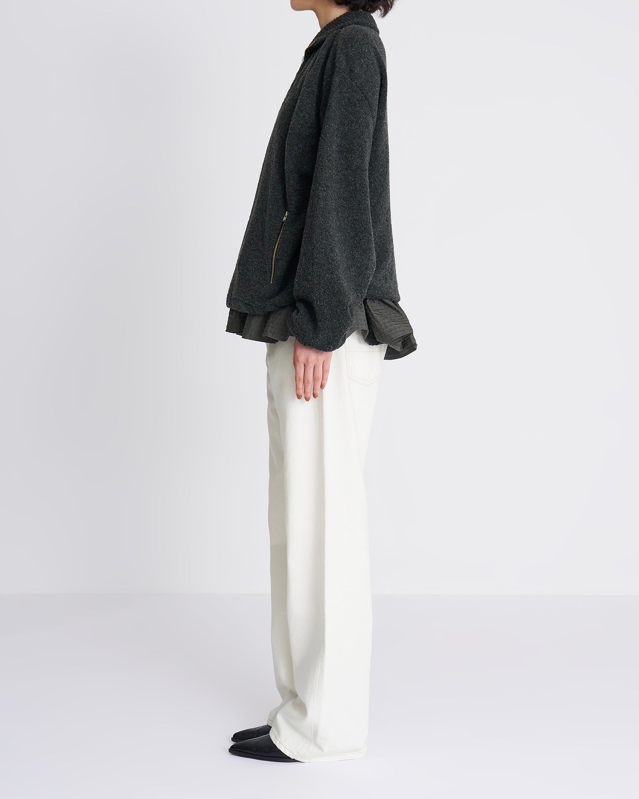 【26AW】オークヒルフリルニットトップ