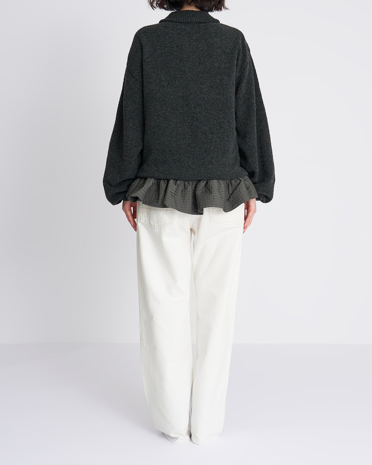 【26AW】オークヒルフリルニットトップ