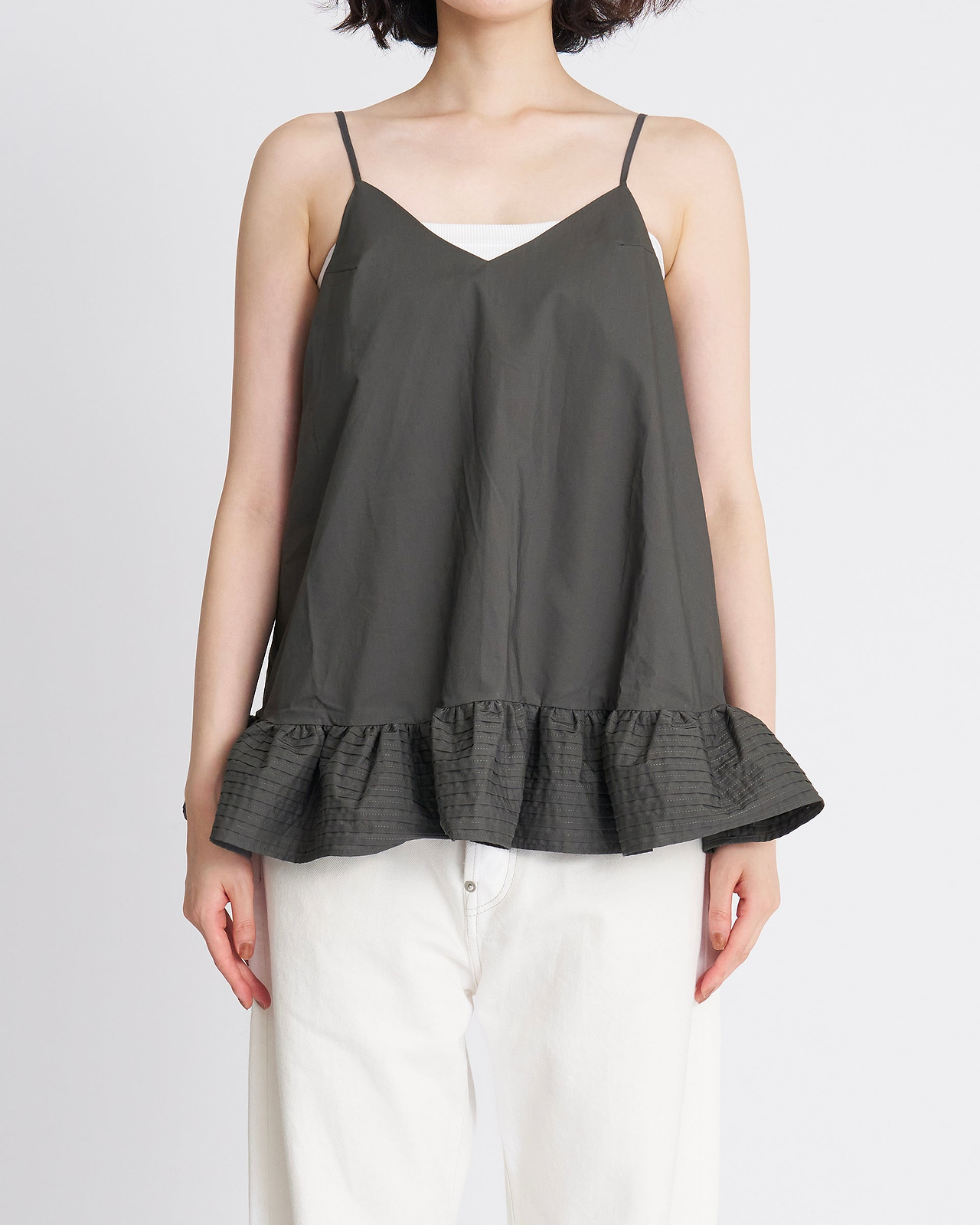 【26AW】オークヒルフリルニットトップ