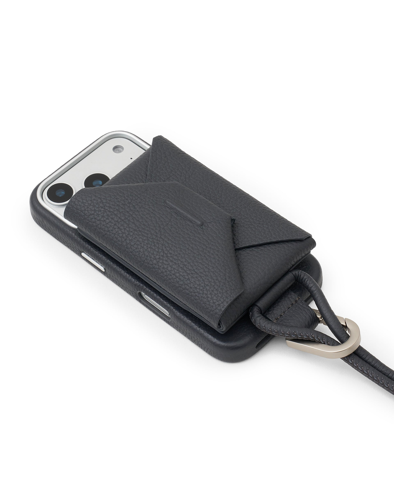 ストラップ付iPhoneアクセサリーレザーエンベロープウォレット