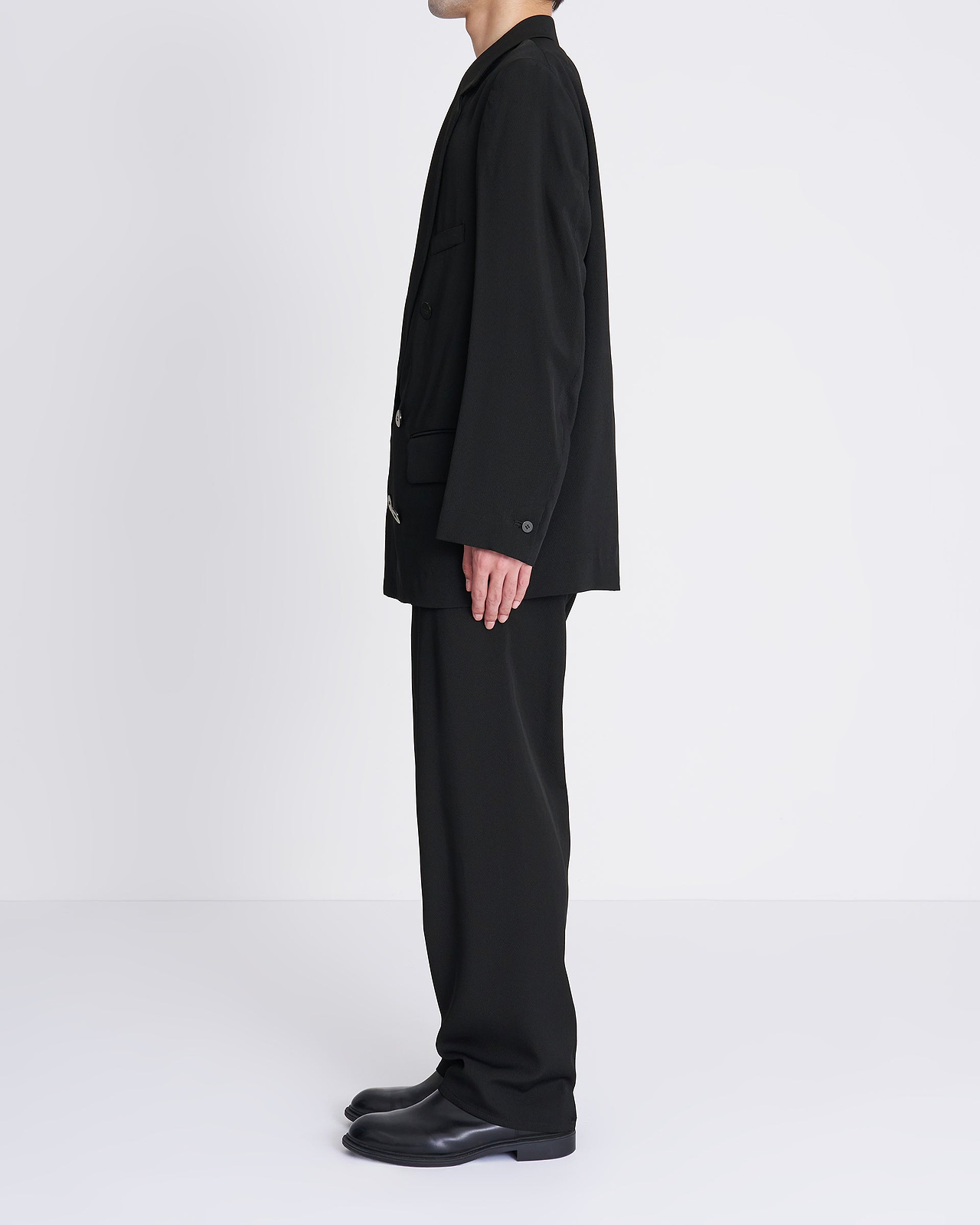 【26AW】ダブルブレステッドジャケット インレーヨントリコチン
