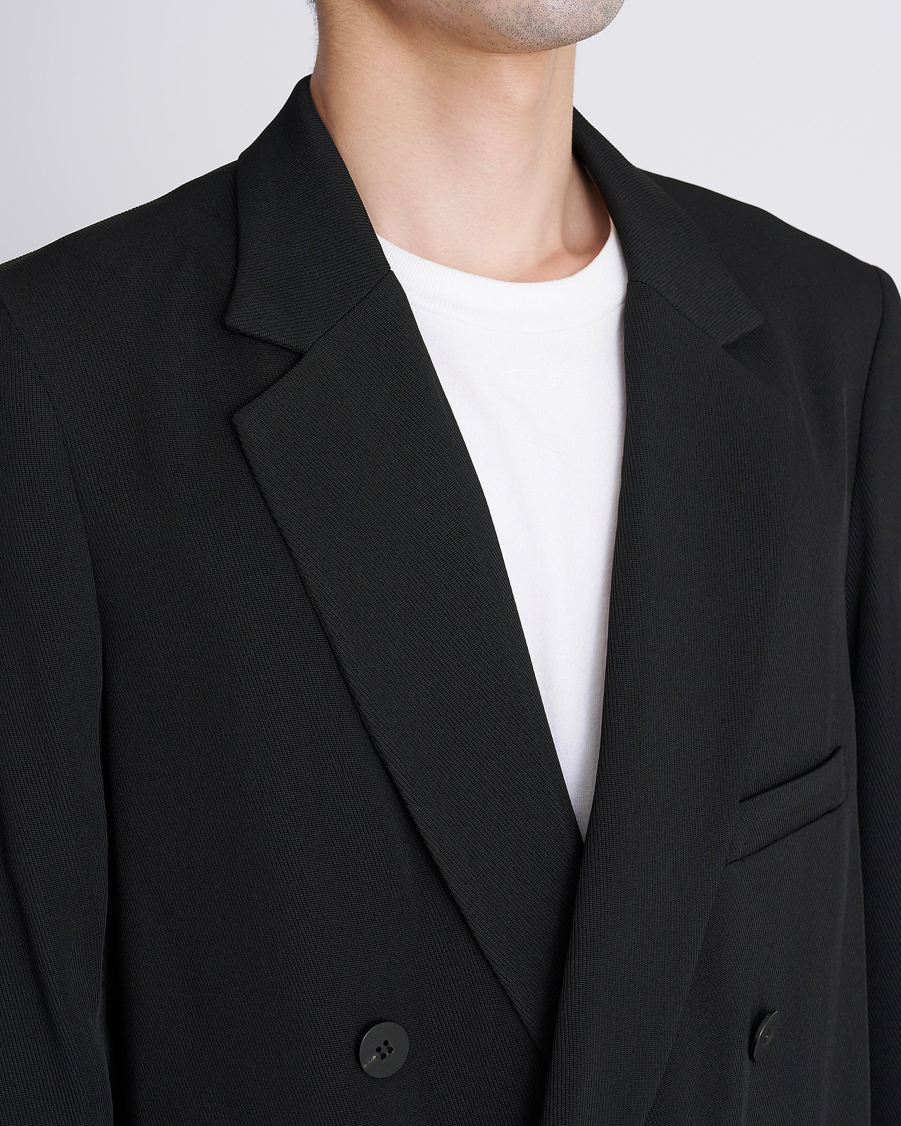 【26AW】ダブルブレステッドジャケット インレーヨントリコチン