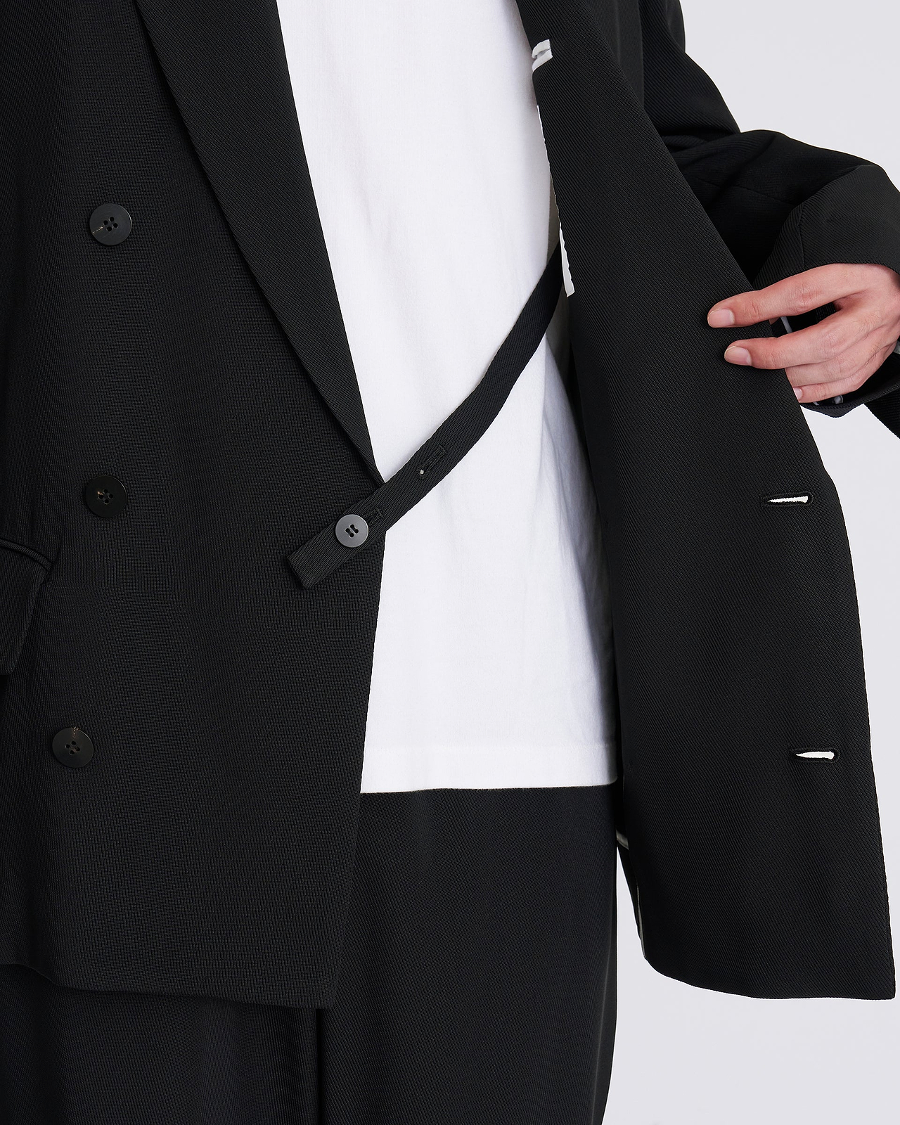 【26AW】ダブルブレステッドジャケット インレーヨントリコチン