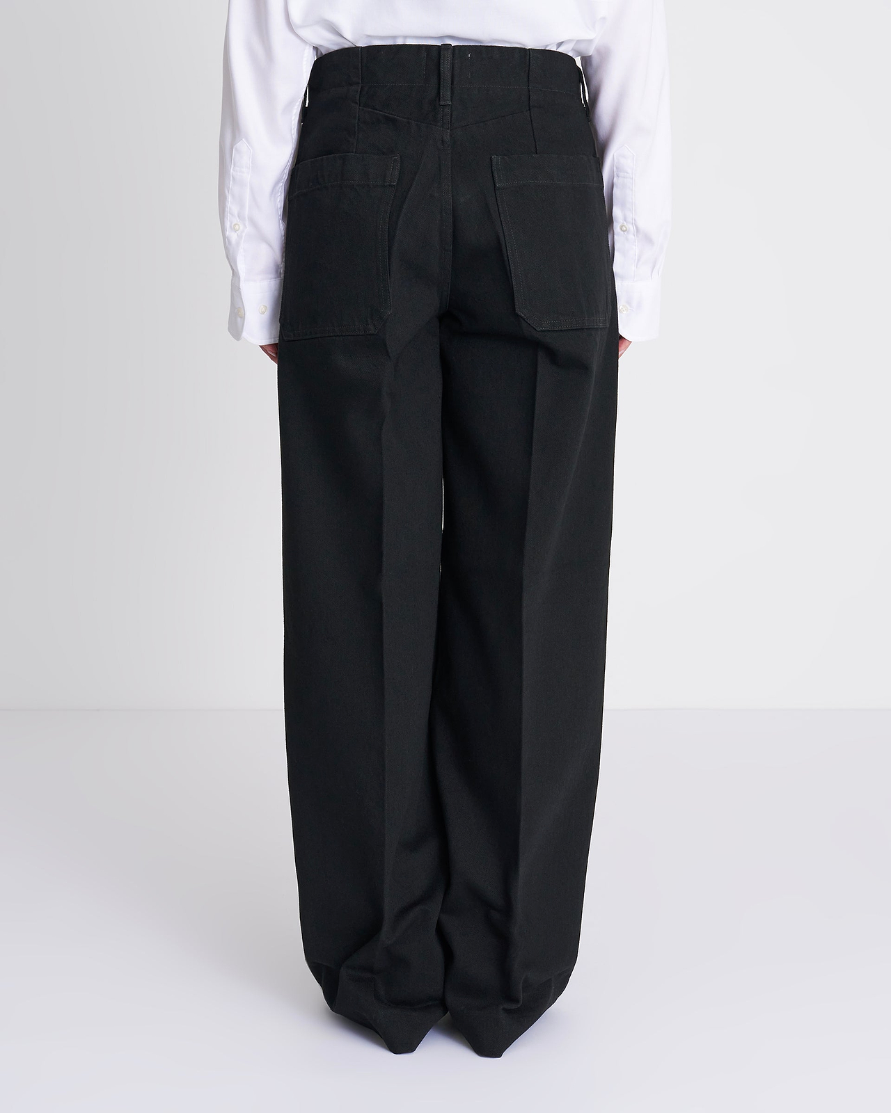 【26AW】THEワイドジーントラウザーズ（ブラック×ブラック）