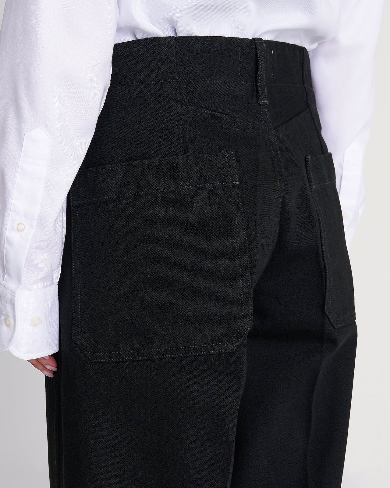 【26AW】THEワイドジーントラウザーズ（ブラック×ブラック）