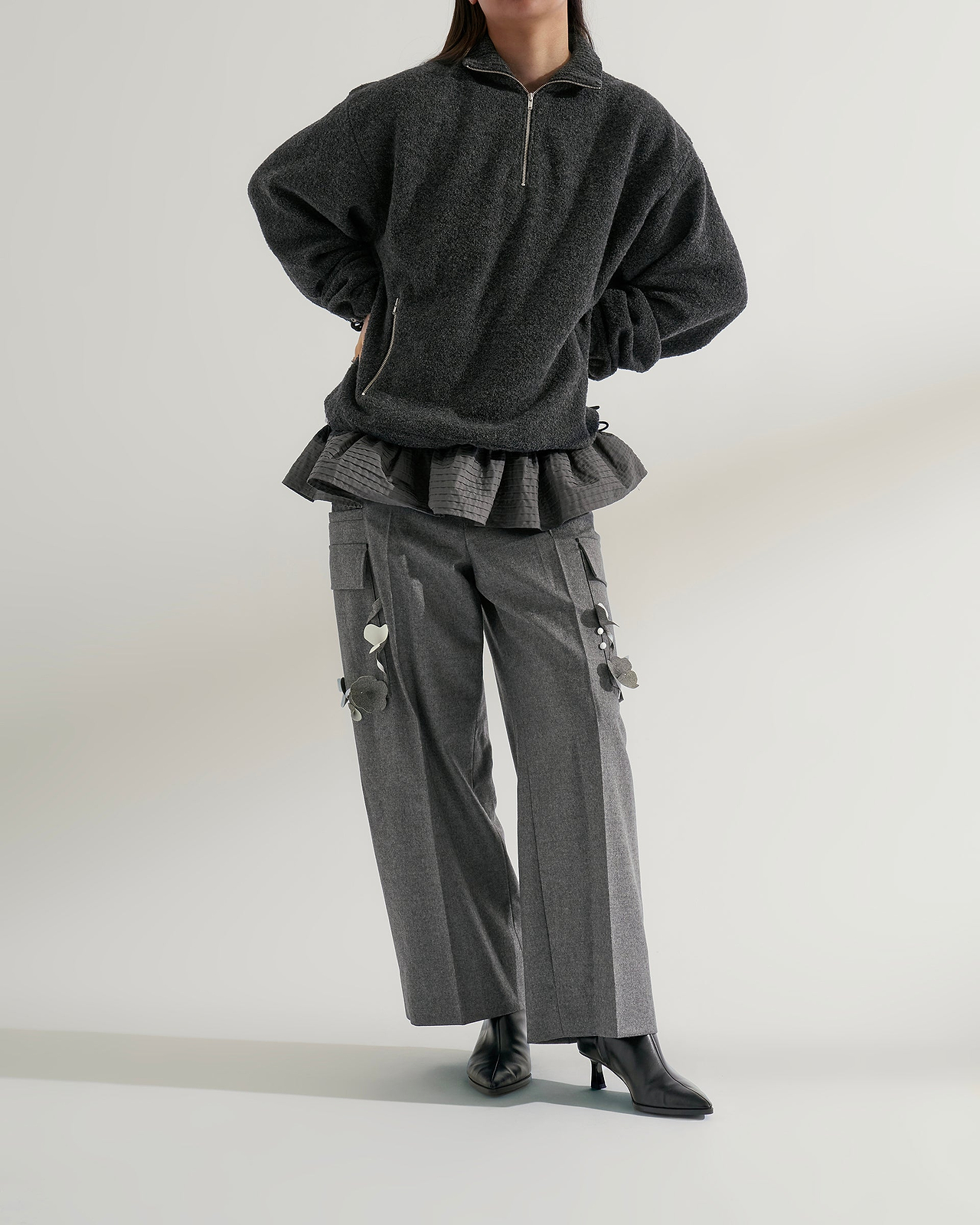 着用サイズ2／身長165cm（スタッフスナップ）