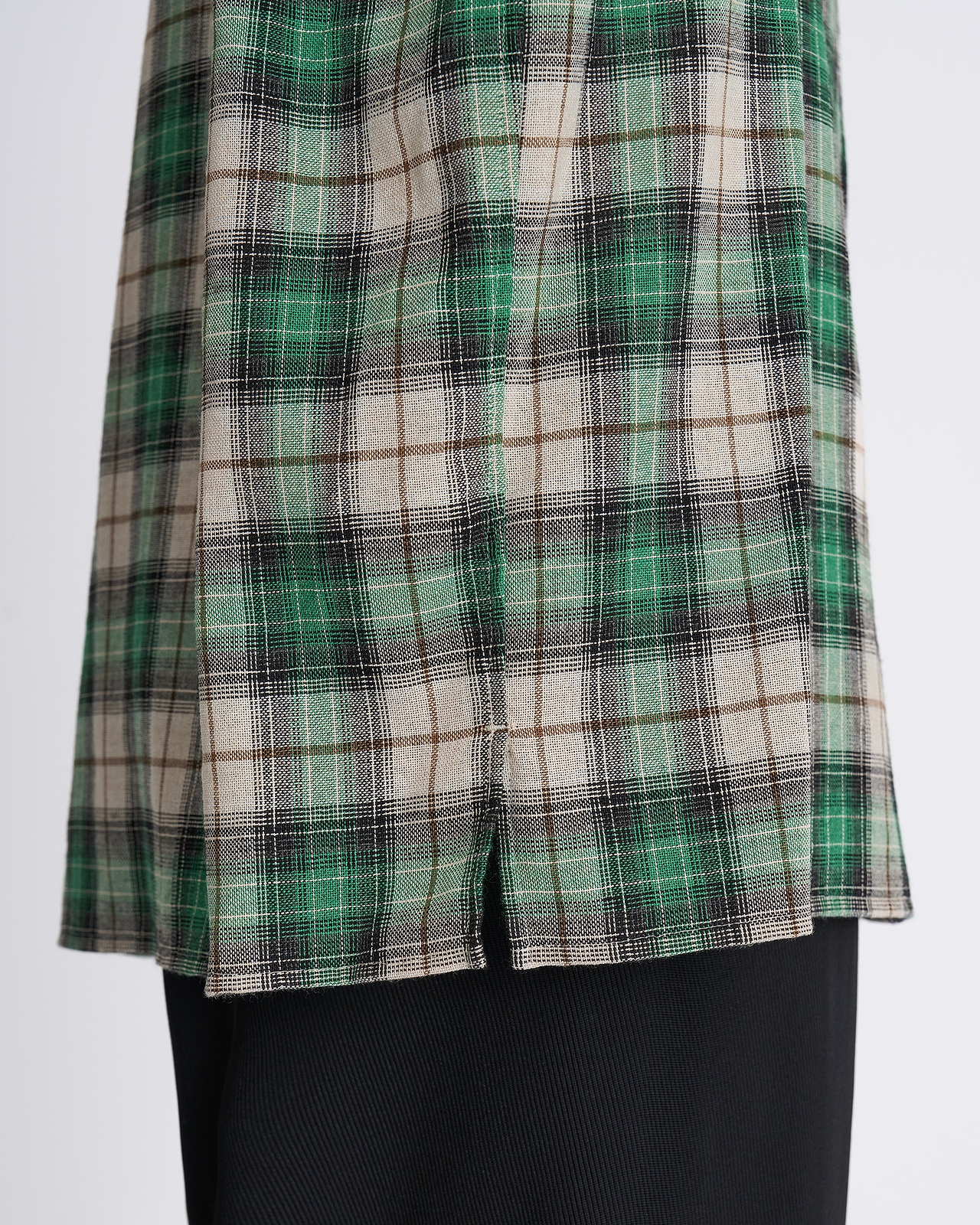 【26AW】ウイングカラーチェックLSシャツ