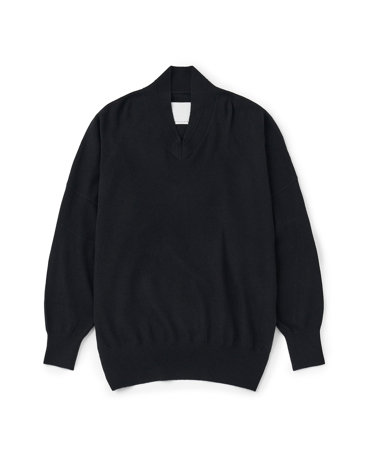 【26AW】ドレーピングショールカラーVネックプルオーバー