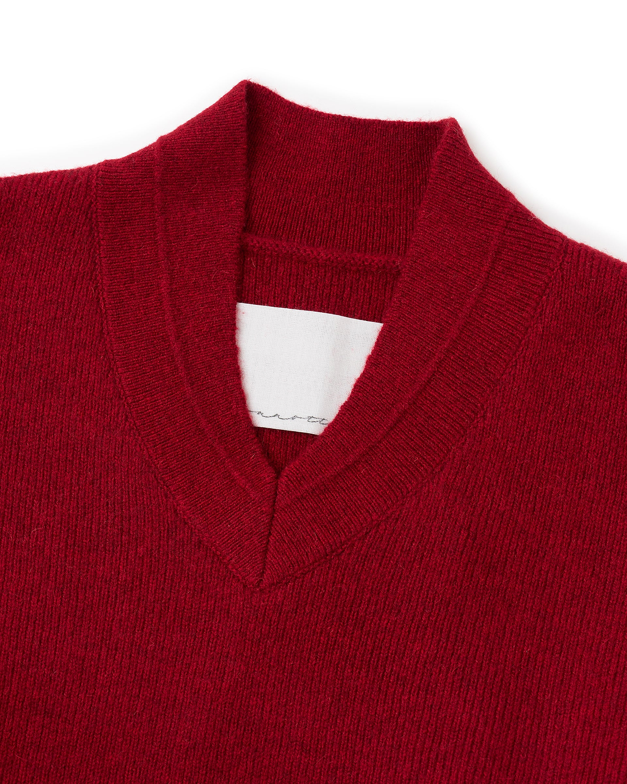 【26AW】ドレーピングショールカラーVネックオーバーサイズプルオーバー