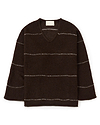 【26AW】Vネックラインボーダーセーター
