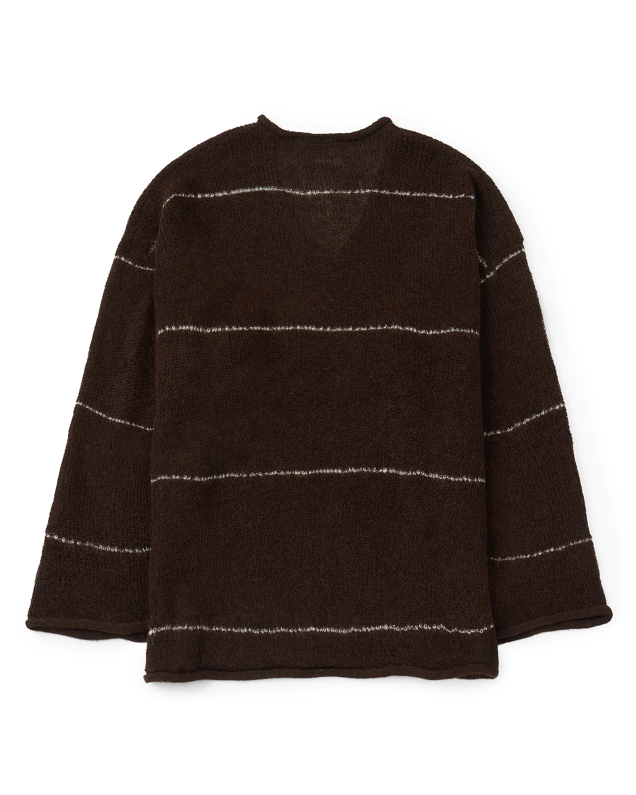 【26AW】Vネックラインボーダーセーター