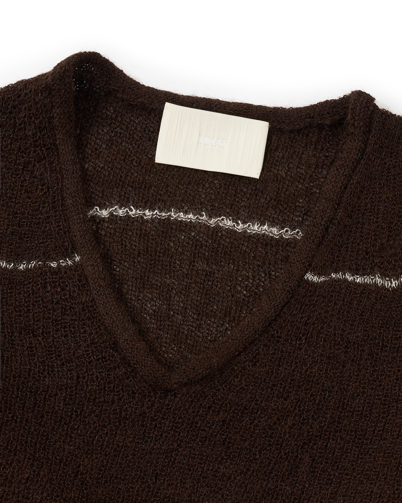 【26AW】Vネックラインボーダーセーター