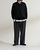 【26AW】ドレーピングショールカラーVネックプルオーバー