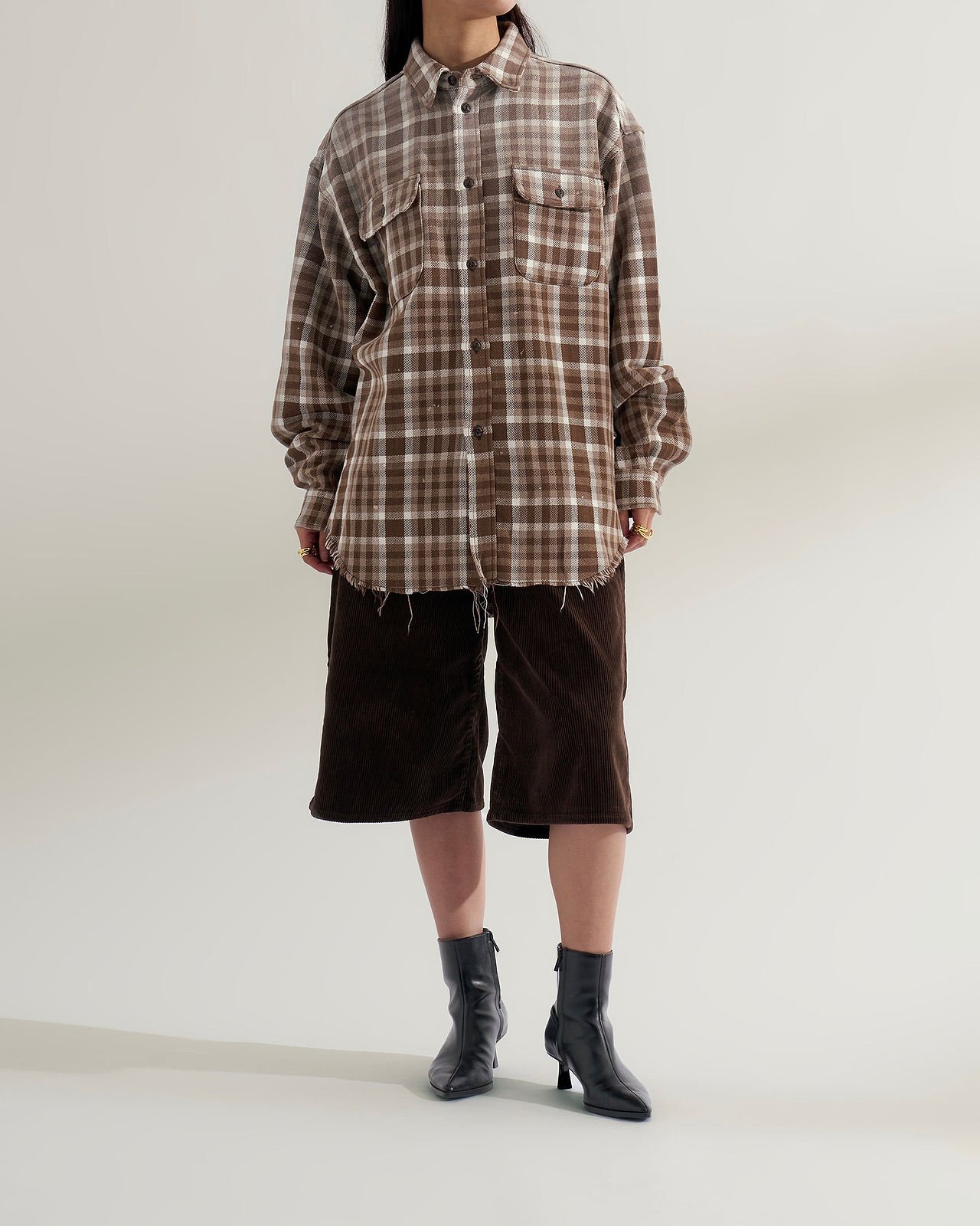 【26AW】8W コーデュロイ 5ポケット 15インチ ショートパンツ