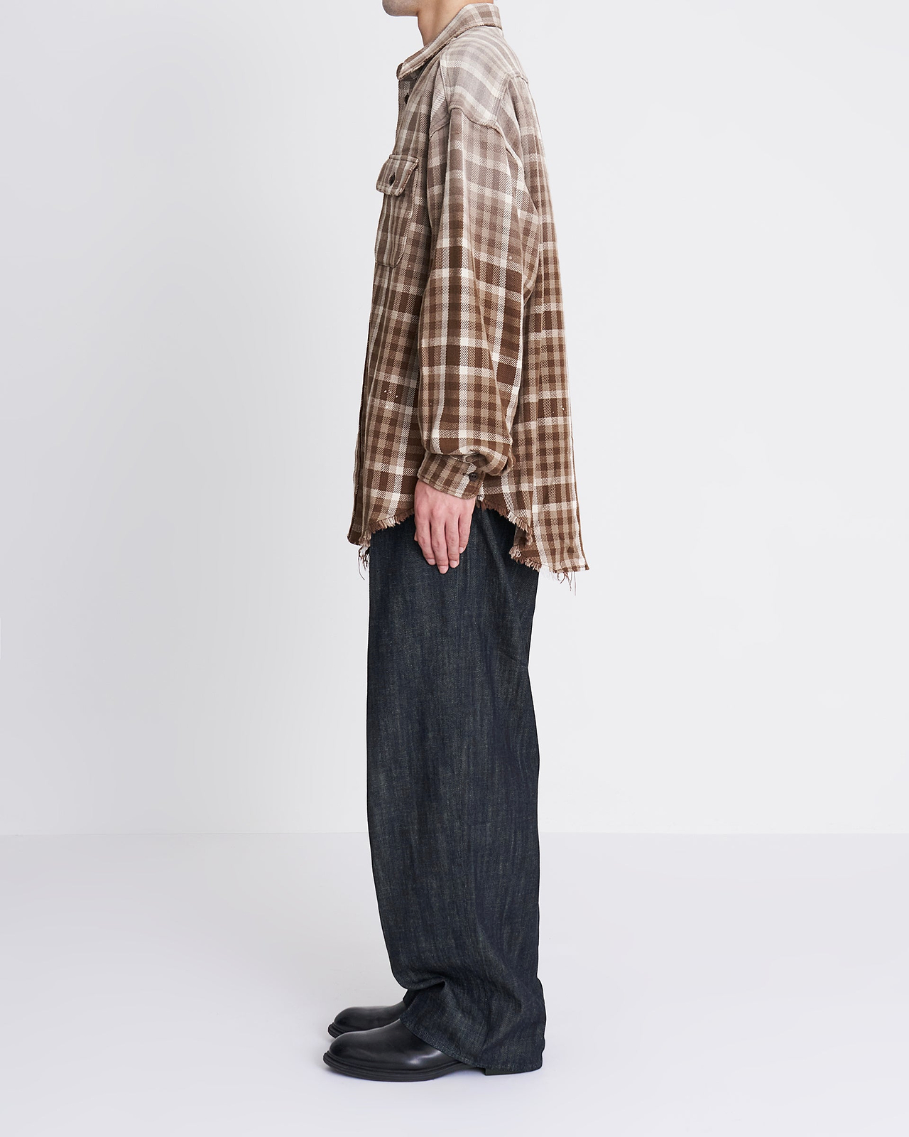【26AW】コットンフランネルオーバーサイズシャツ