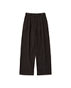 【26AW】ガーメントウォッシュドシルクネップツイードツータックパンツ
